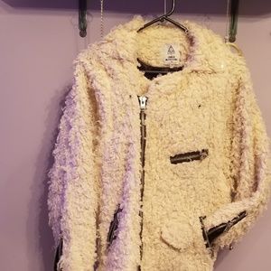 UNIF X Urban Outfitters shaggy moto jacket XS/S